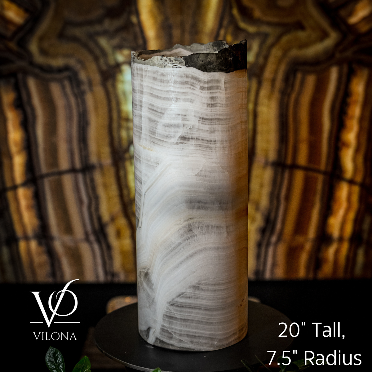 Ice Onyx Table Lamp (Live Edge #4), photo 2 of 5
