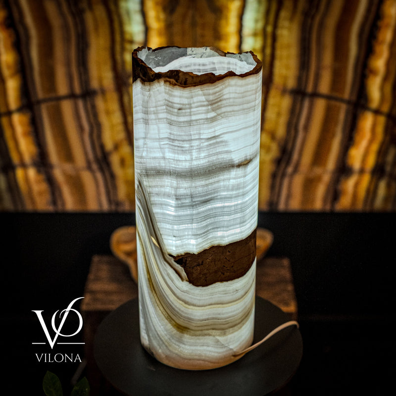 Ice Onyx Table Lamp (Live Edge #4), photo 4 of 5