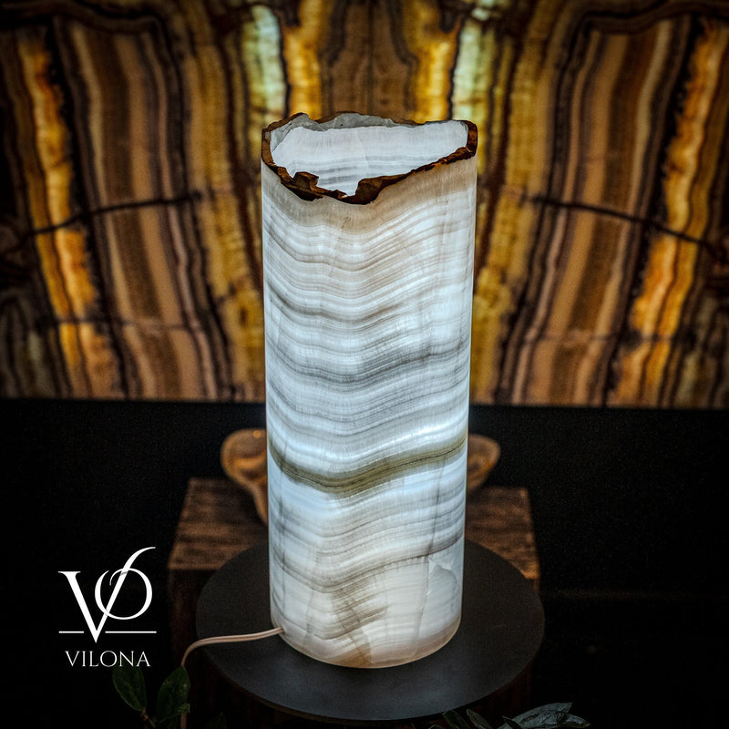 Ice Onyx Table Lamp (Live Edge #5), photo 3 of 5
