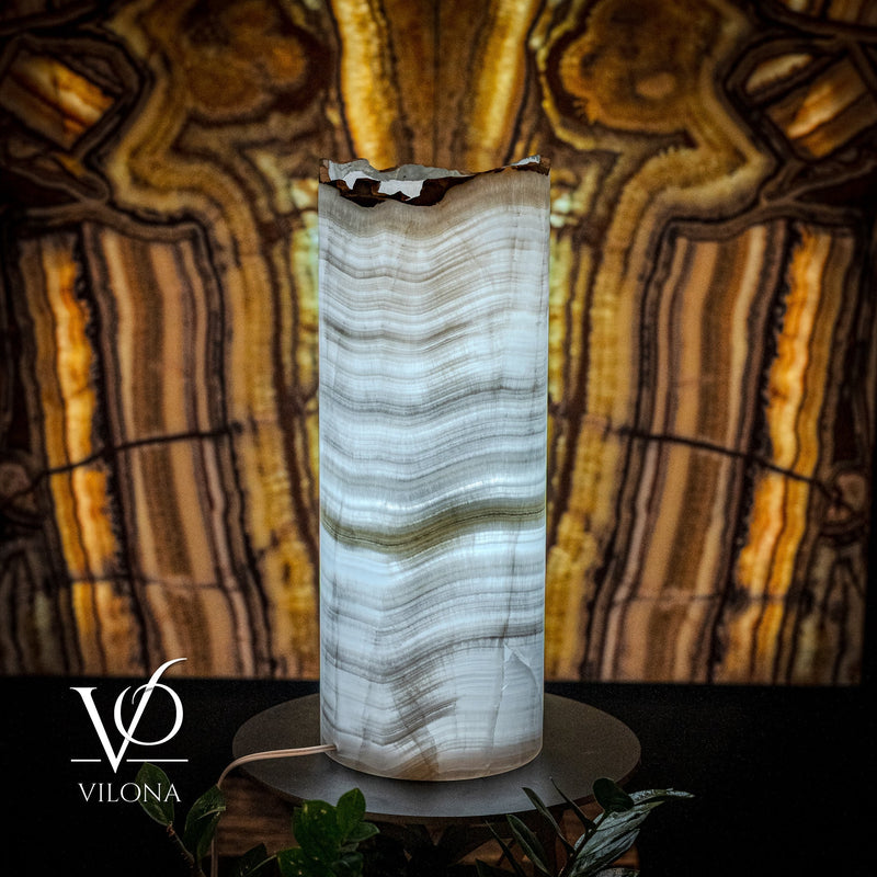 Ice Onyx Table Lamp (Live Edge #5), photo 4 of 5