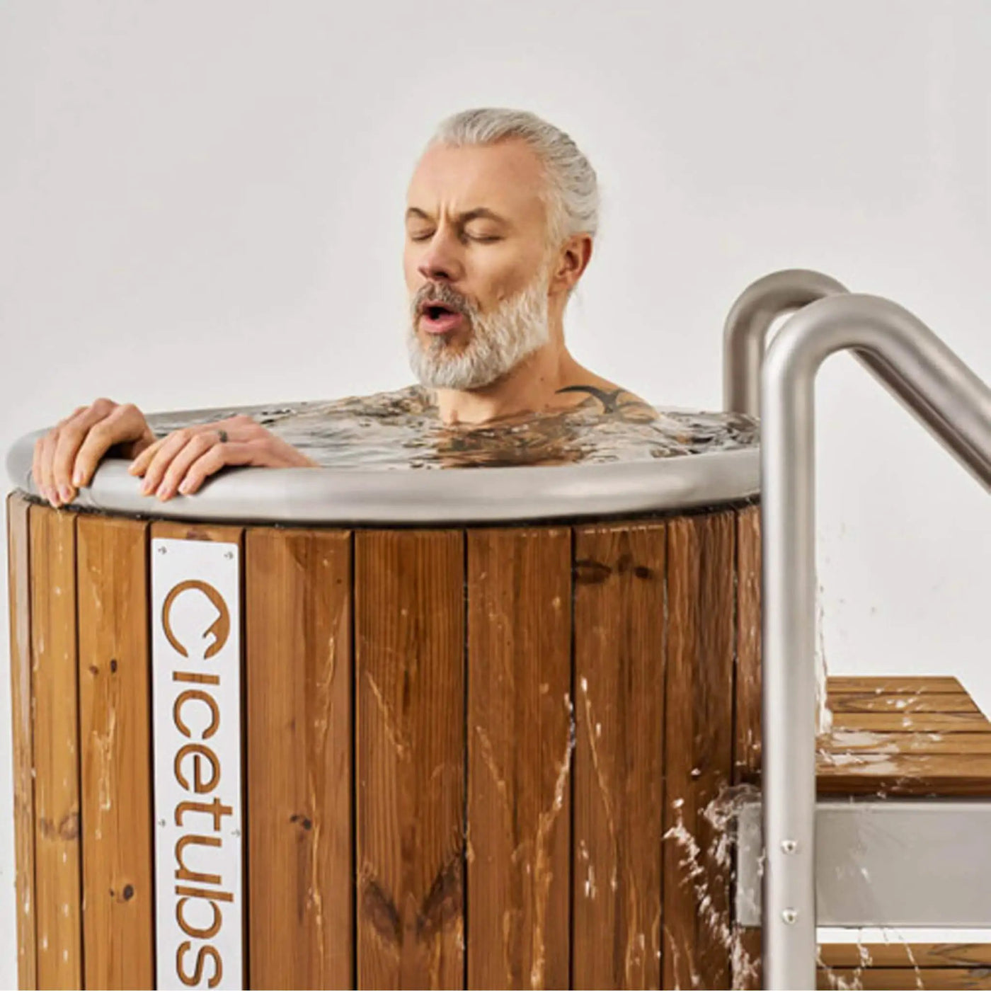 Icetubs IceBarrel Thermowood And Fiberglass Cold Plunge Immersion Tub (SAK68129) by SAKSBY WHOLESALE
