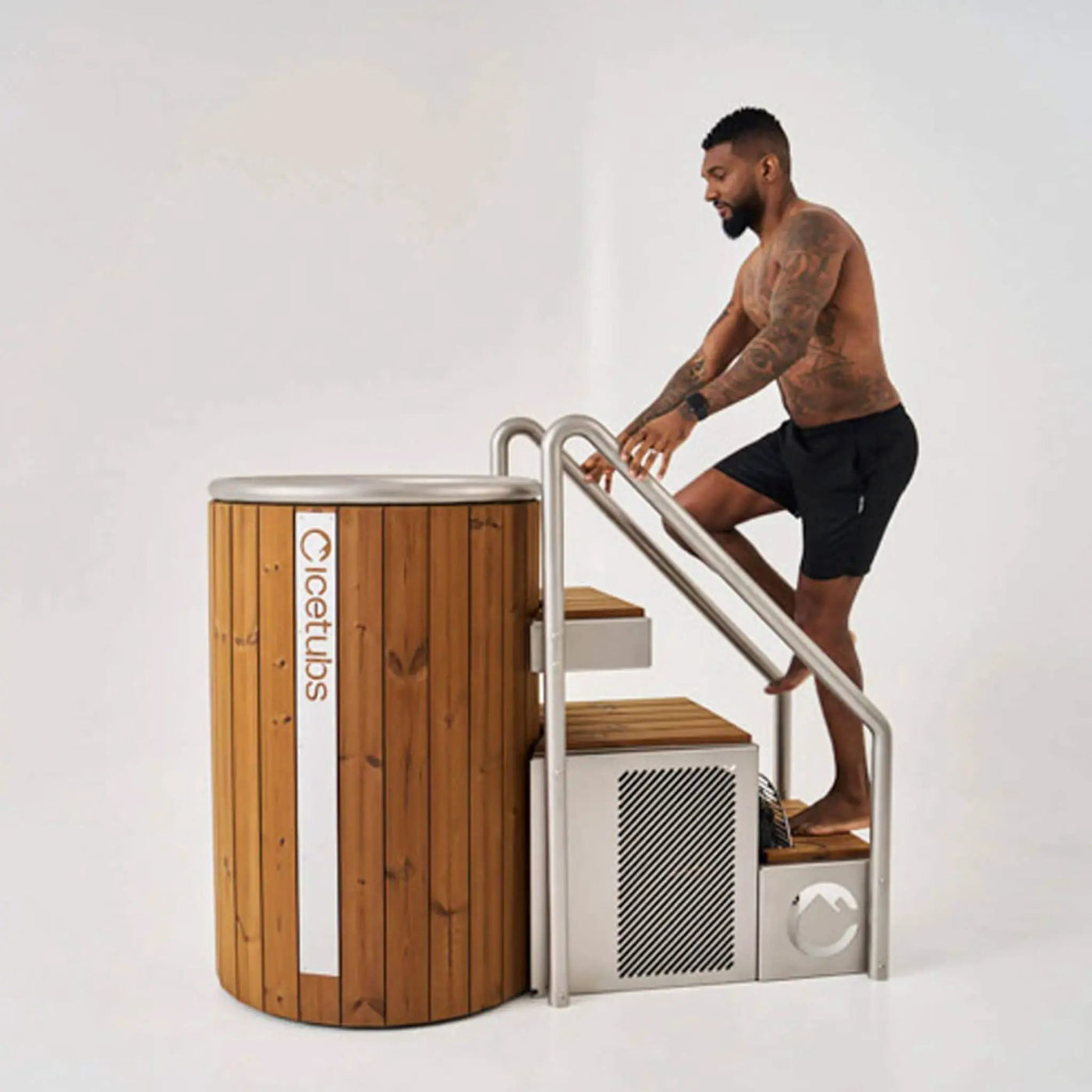 Icetubs IceBarrel Thermowood And Fiberglass Cold Plunge Immersion Tub (SAK68129) by SAKSBY WHOLESALE