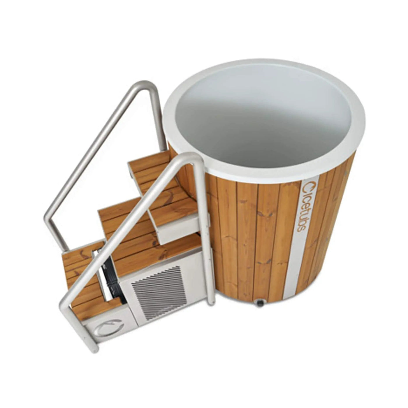 Icetubs IceBarrel XL Thermowood And Fiberglass Cold Plunge Immersion Tub (SAK35418) by SAKSBY WHOLESALE