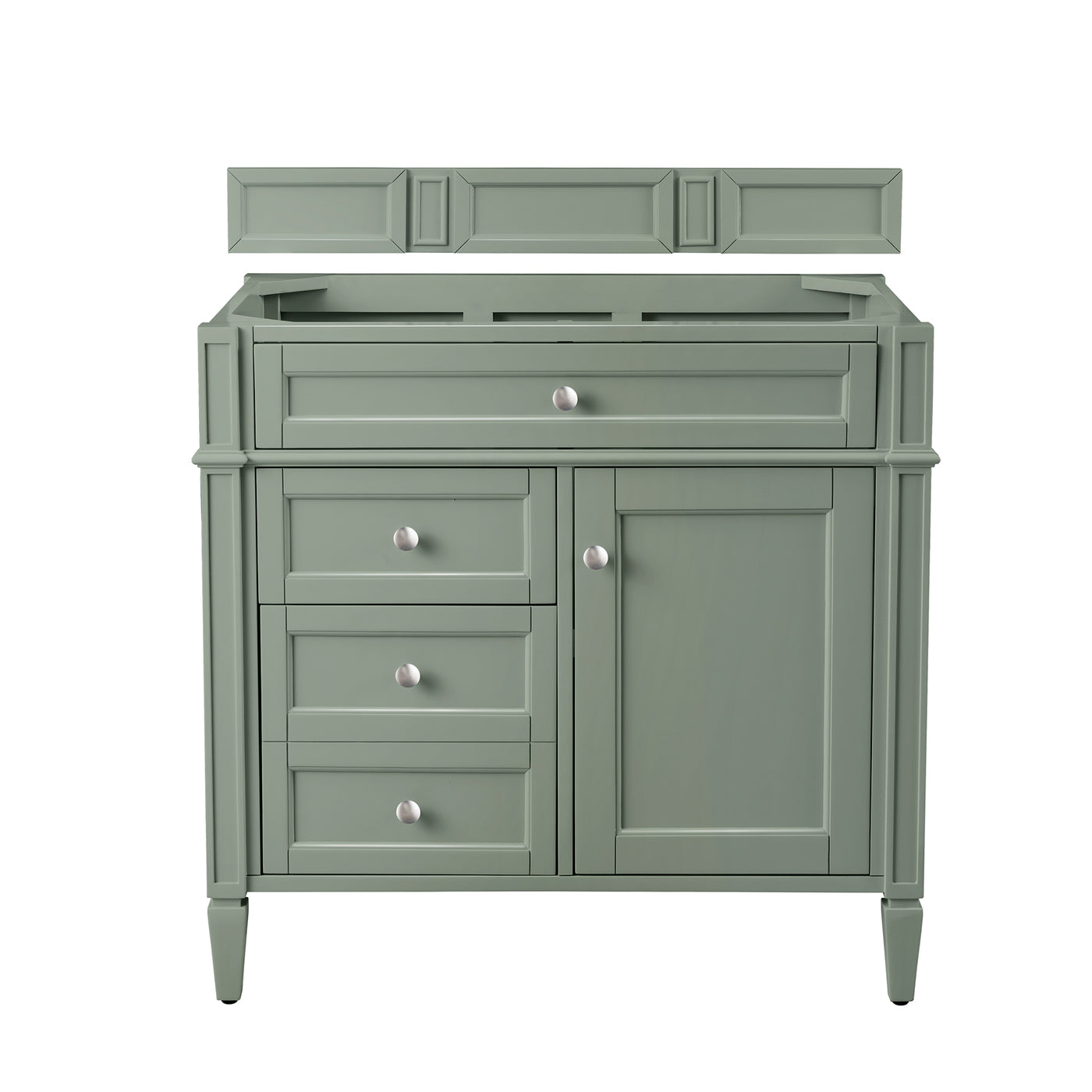 James Martin Brittany 36" Single Bathroom Vanity, Smokey Celadon by James Martin