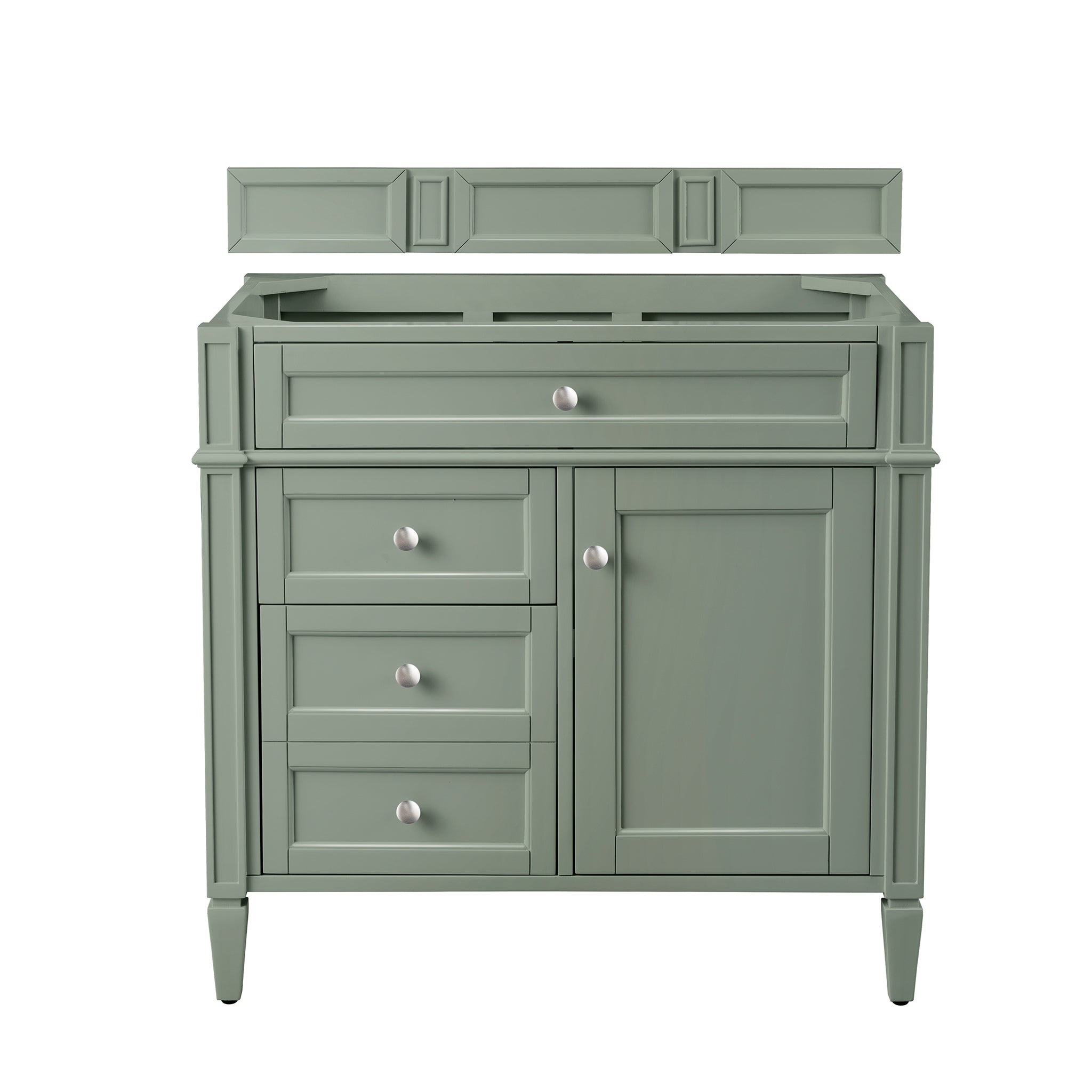 James Martin Brittany 36" Single Bathroom Vanity, Smokey Celadon by James Martin