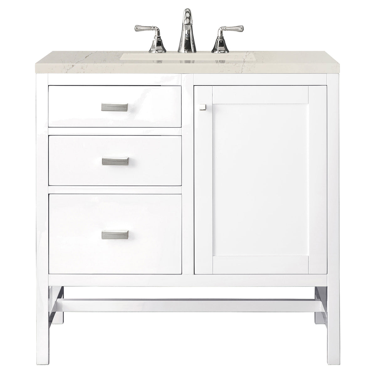 James Martin Addison 36" Single Bathroom Vanity, Glossy White, view 21