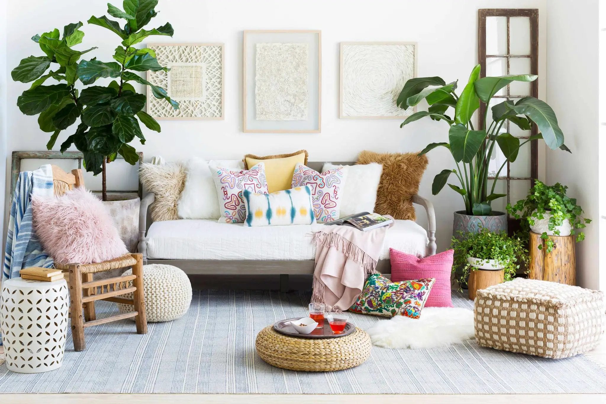 Brookneal Pouf - Clearance by Boutique Rugs