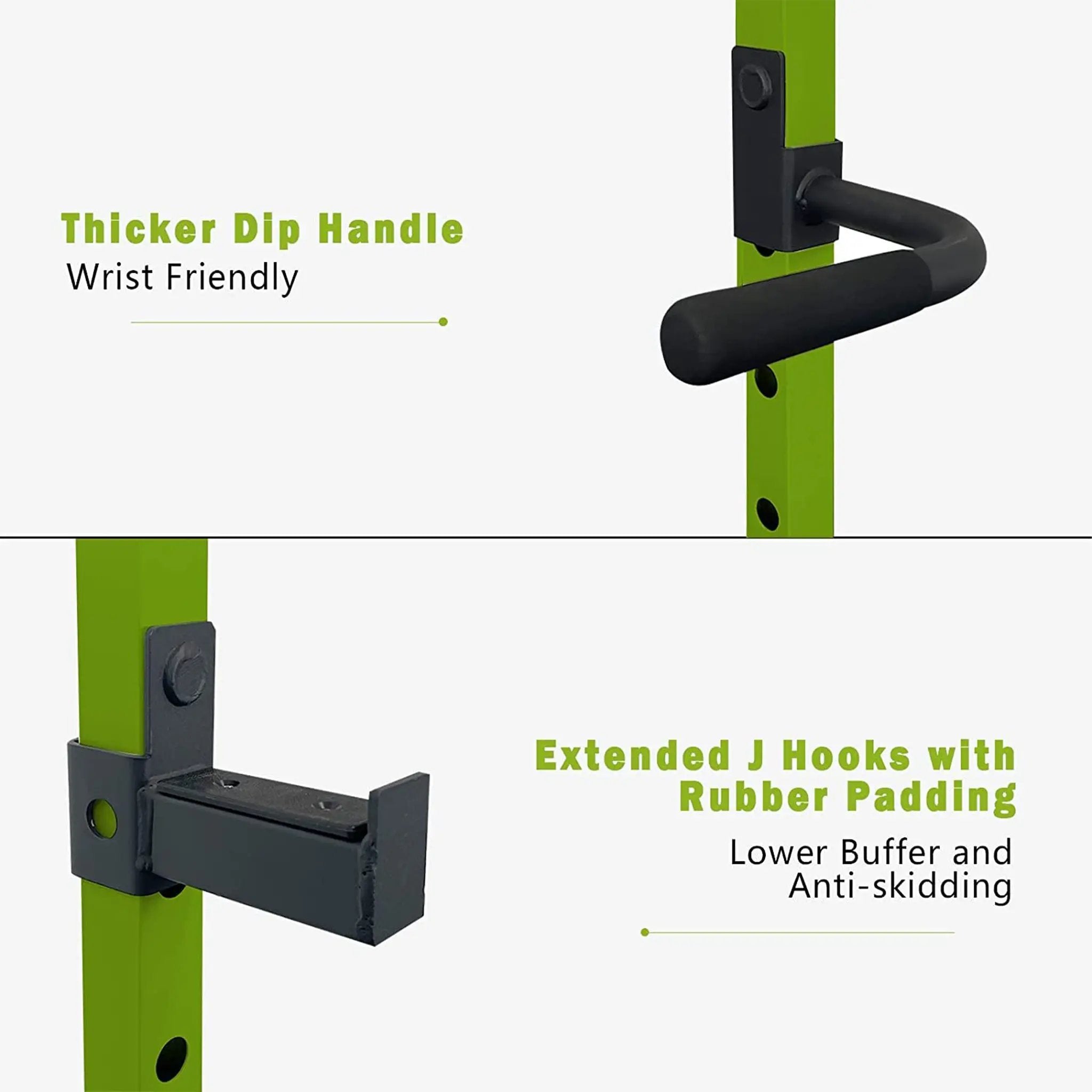 IFast Adjustable Home Gym Power Cage & Squat Rack With Pull-Up Bar Barbell Rack, 1000LBS (SAK12649) by SAKSBY WHOLESALE
