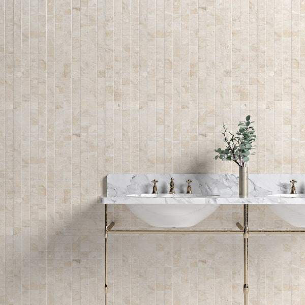Royal Beige Honed 2x2 Marble Mosaics 12x12