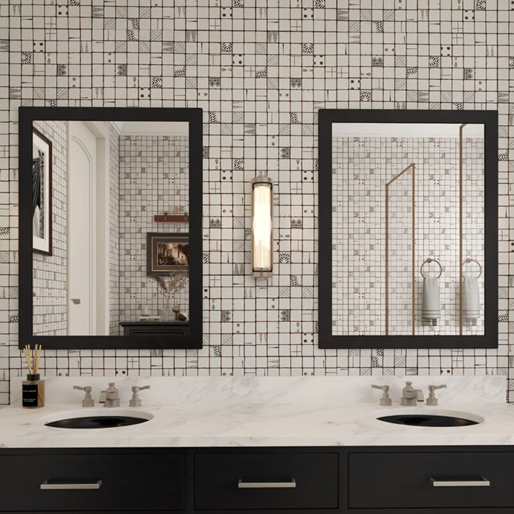 Antiqued Blend Multifinish 2x2 Glazed Terracotta Mosaics 12x12