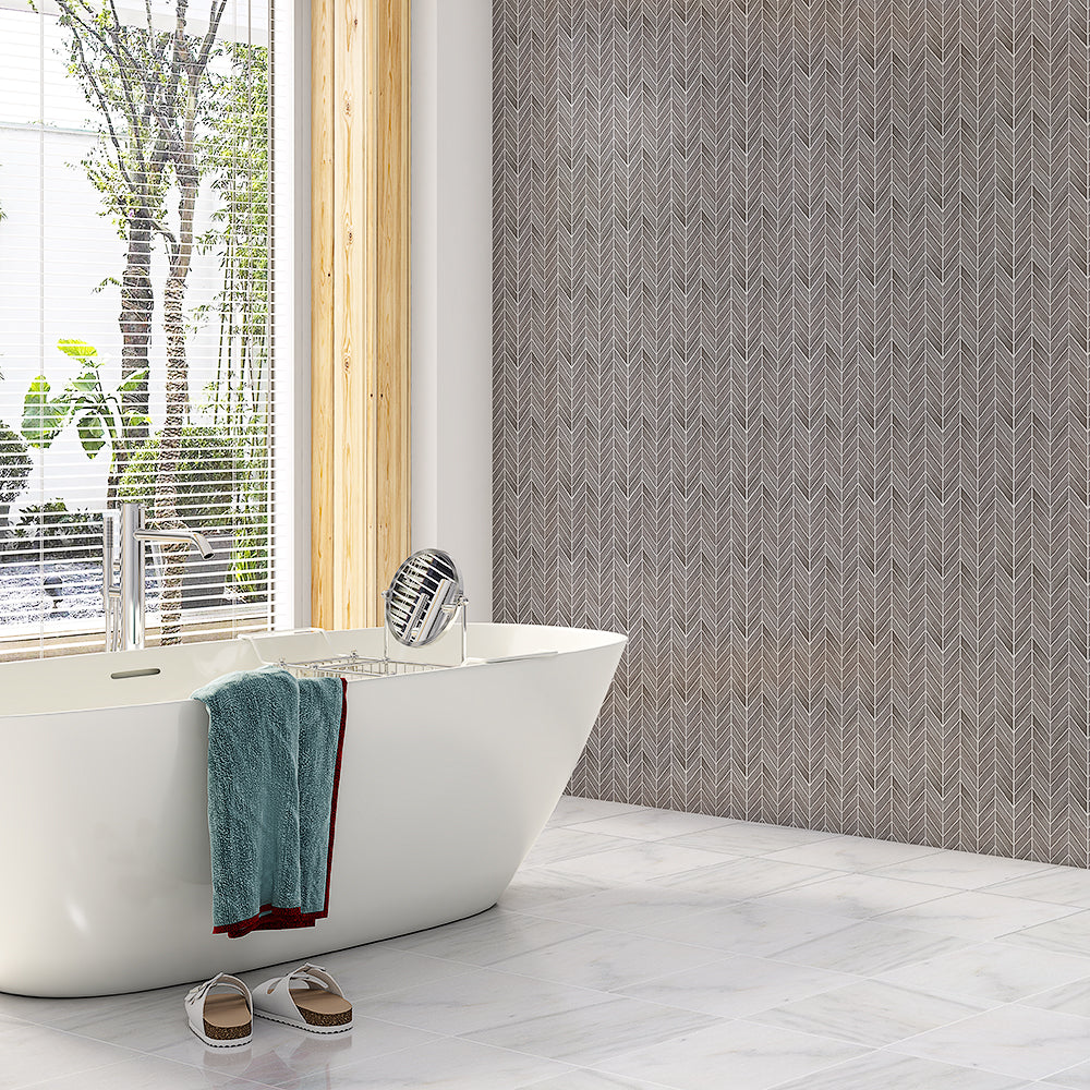 Calacata T Polished Marble Tiles 12x12