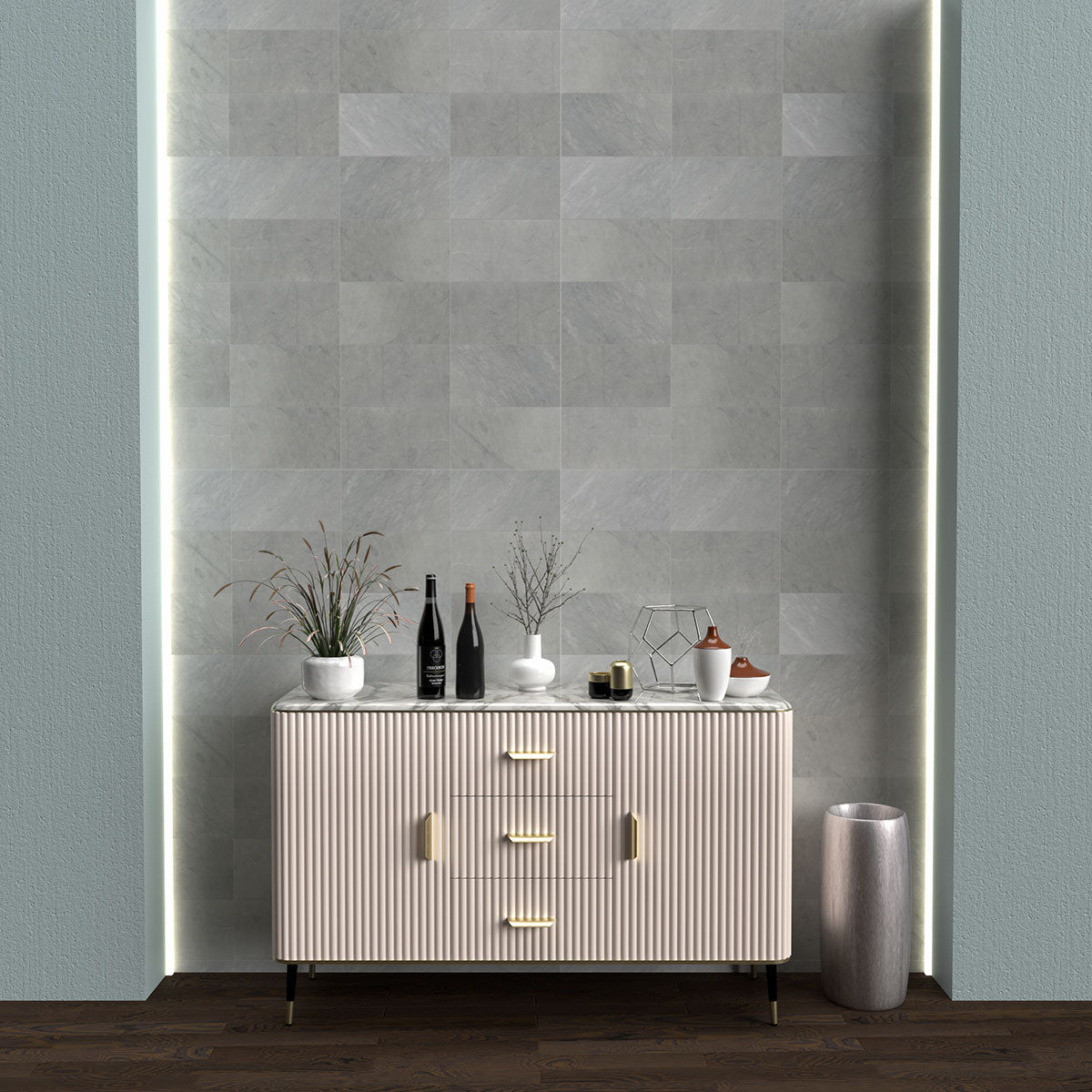 Carrara T Honed Marble Tiles 6x12