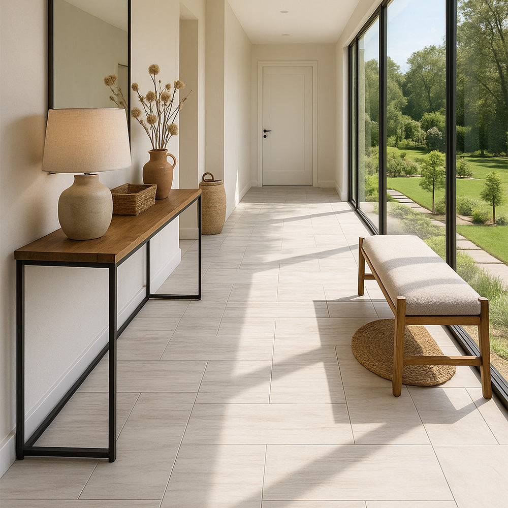 Bianco Dolomiti Honed Marble Tiles 12x24
