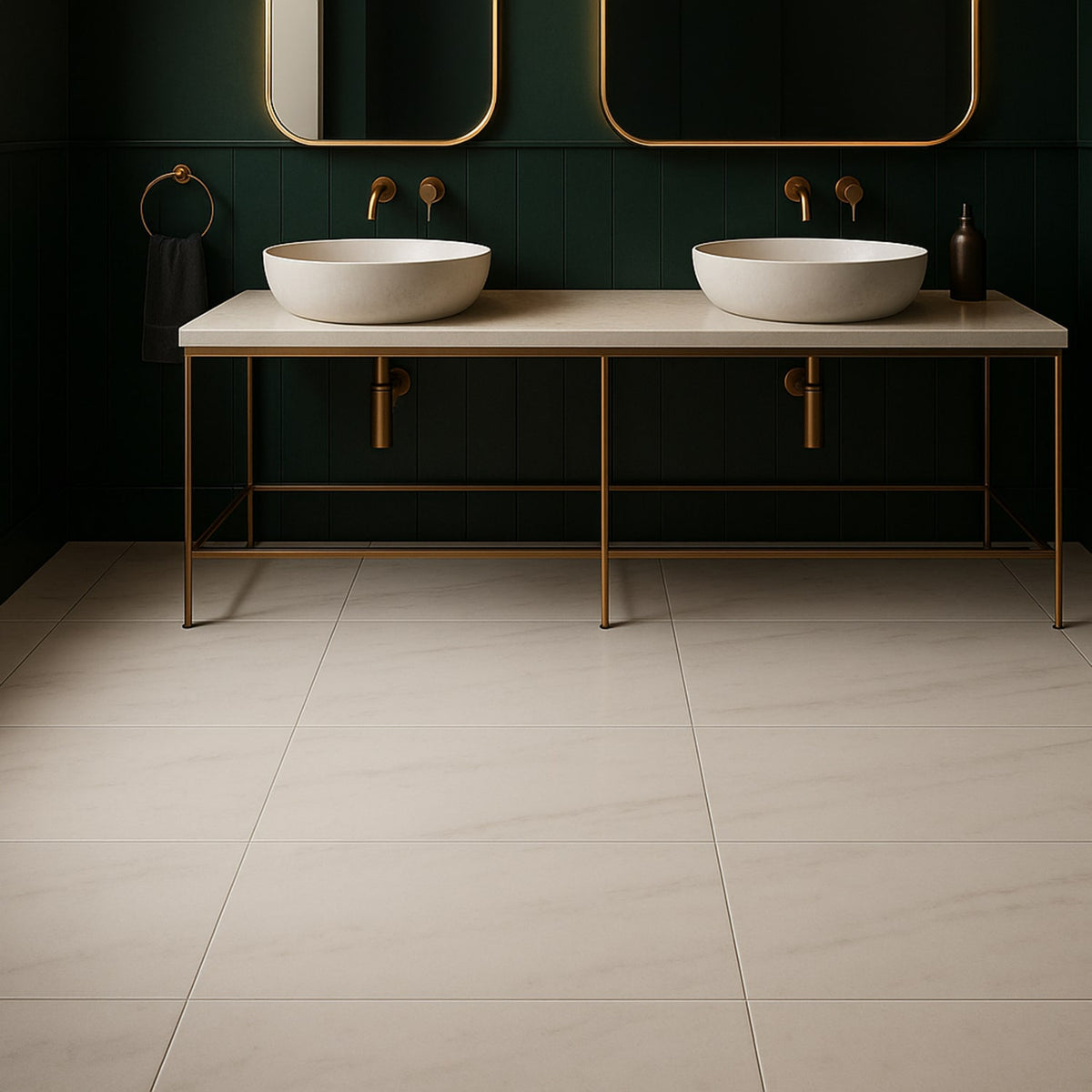 Bianco Dolomiti Honed Marble Tiles 12x24