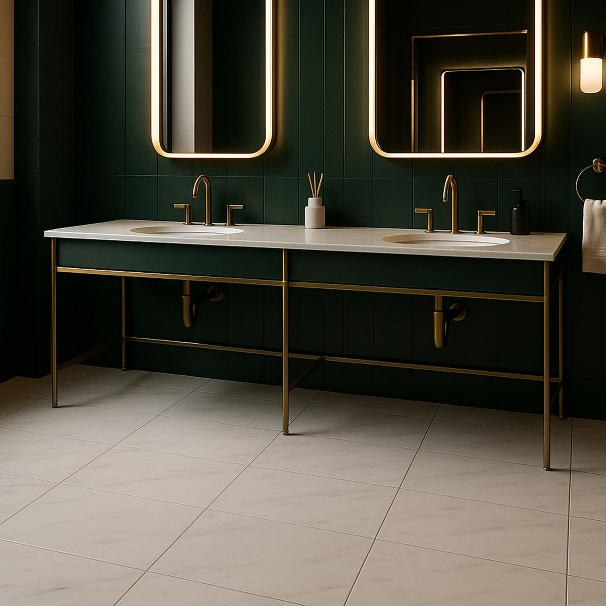 Bianco Dolomiti Honed Marble Tiles 12x24
