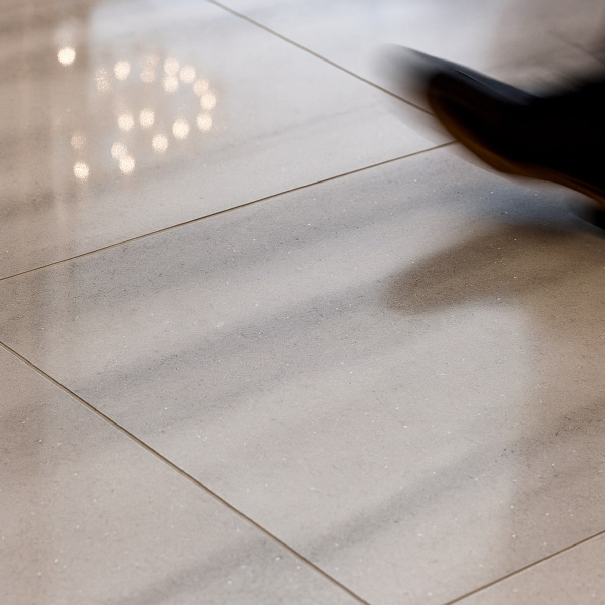 Mink White Polished Marble Tiles 24x24