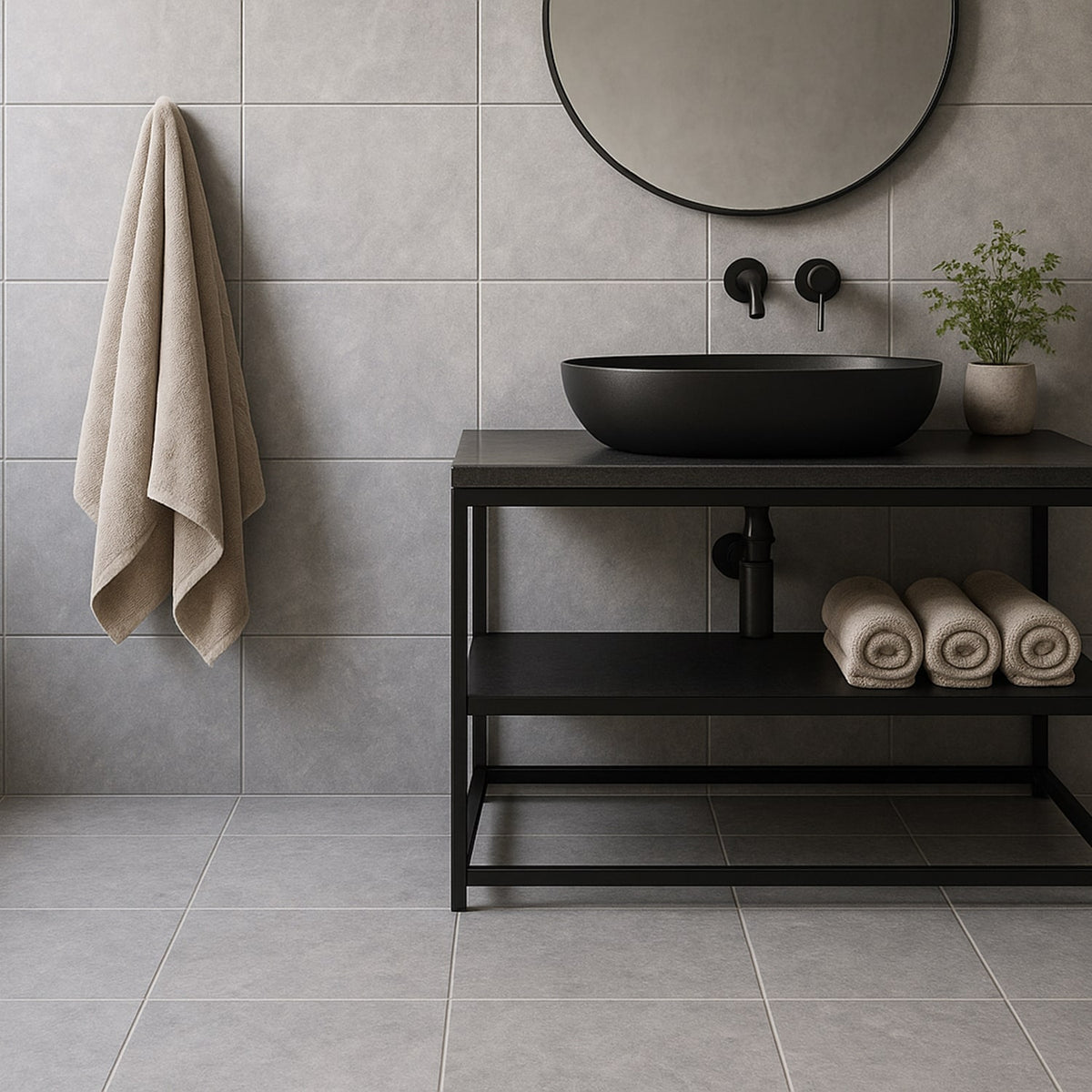 Bardiglio Light Honed Marble Tiles 12x24