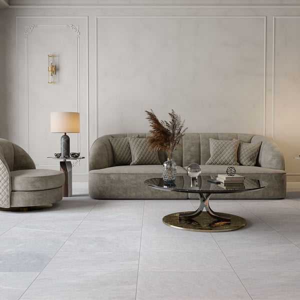 Bardiglio Light Fine Textured Marble Tiles 16x16