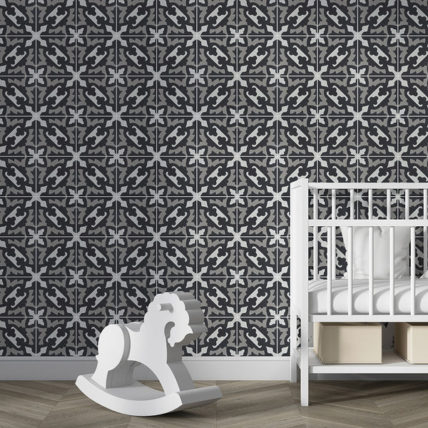 Handmade Ornament Honed Cement Tiles 8x8