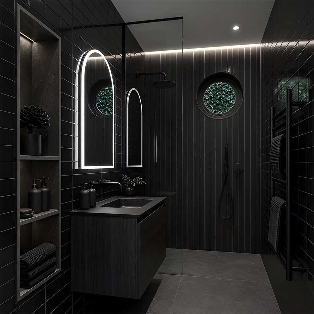 Noir Matte Subway Ceramic Tiles 4x12