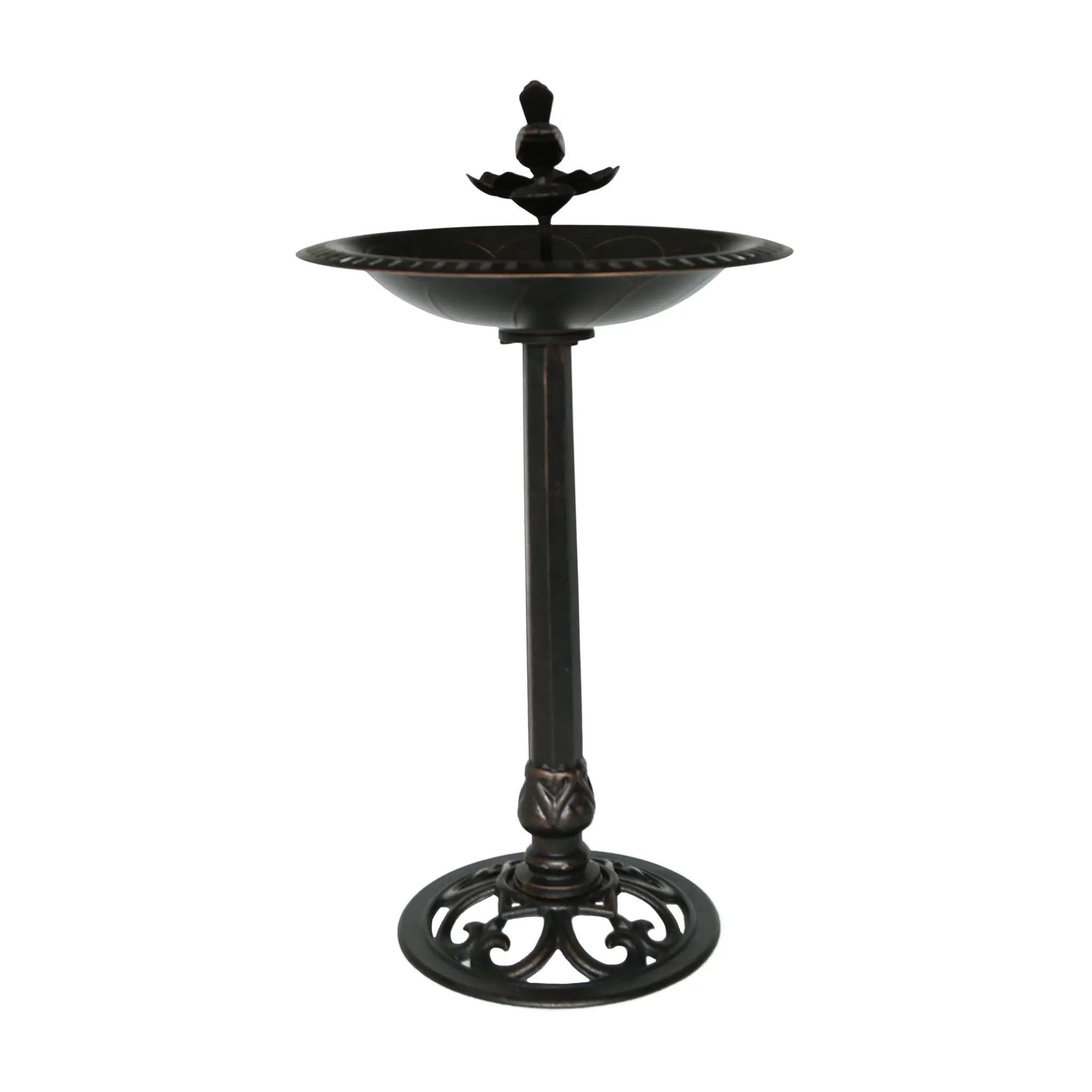 Outdoor Aluminum and Iron Bird Bath by HouseOfZazla