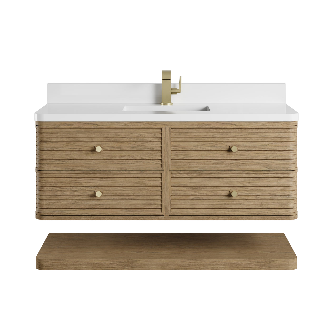 James Martin Allamari 48" Floating Single Bathroom Vanity, Dune Mist by James Martin