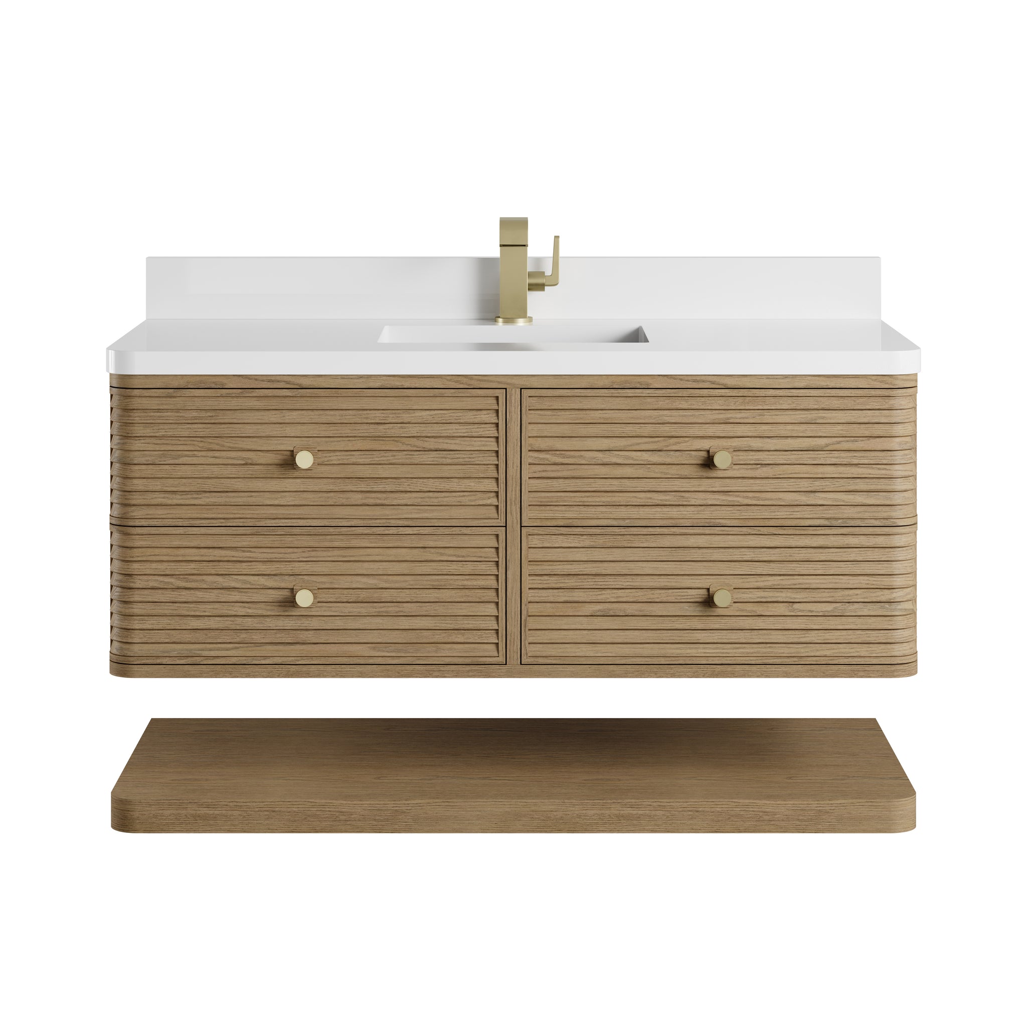 James Martin Allamari 48" Floating Single Bathroom Vanity, Dune Mist by James Martin
