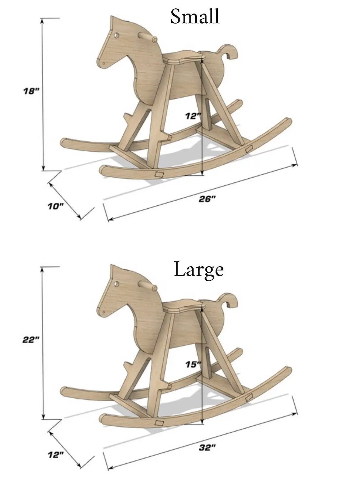ROCKY- Rocking Horse by Bush Acres