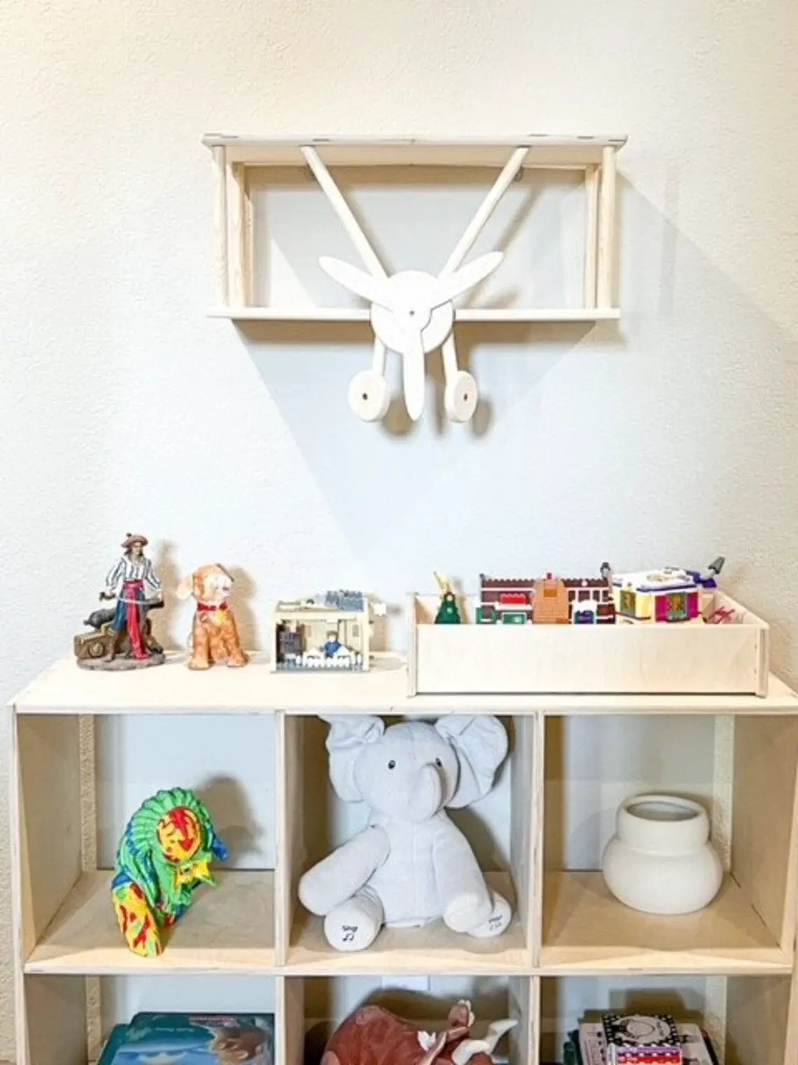 HUGHES- Airplane Wall Shelf by Bush Acres