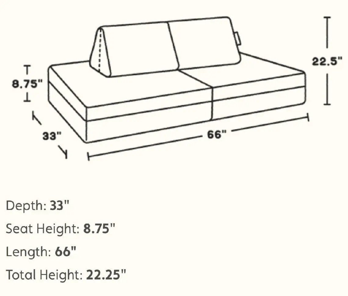 RONAN- Play Cushion Couch by Bush Acres