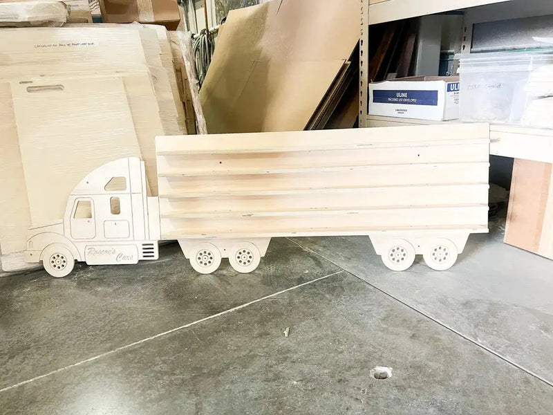 ROSCOE- Semi Truck Wall Shelf by Bush Acres