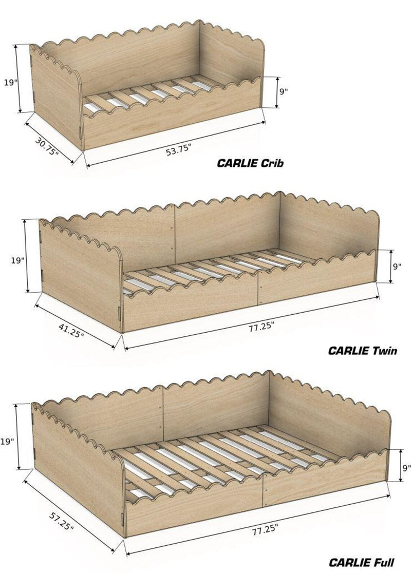 CARLIE- Scalloped Bed by Bush Acres