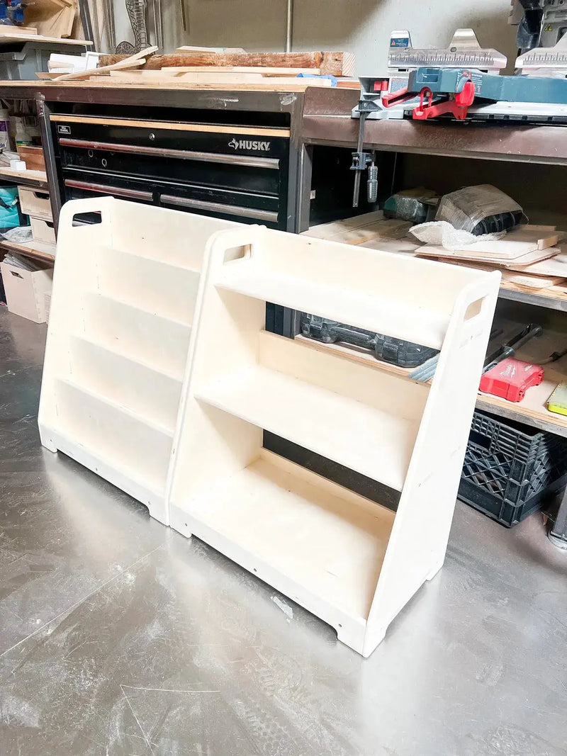 LORI- Bookshelf + Toy Shelf Set by Bush Acres