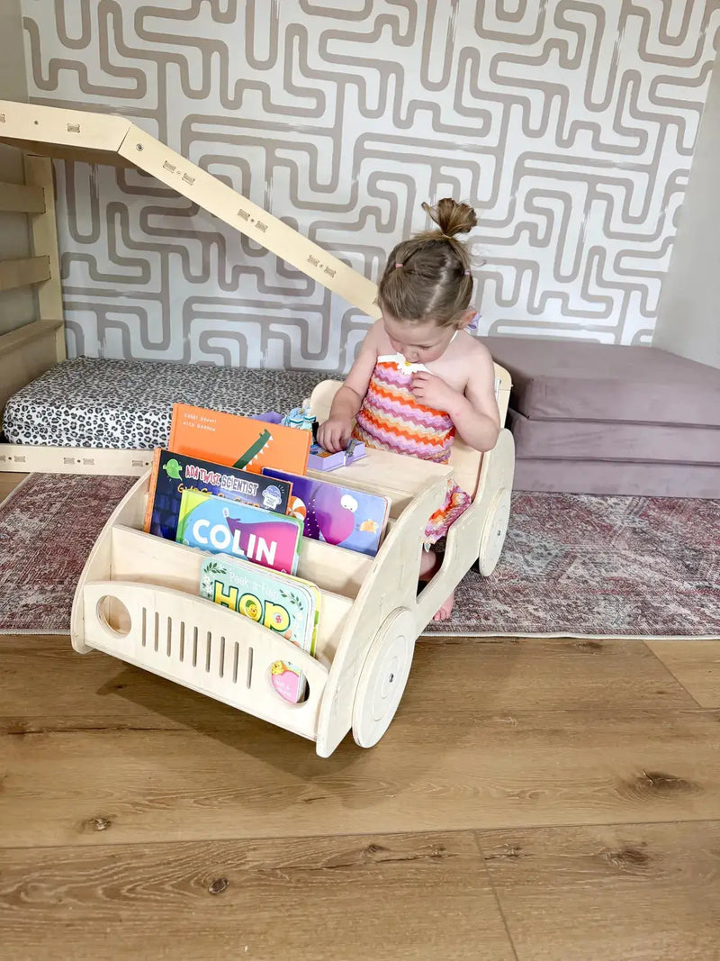 FELIX- Car Inspired Double Sided Bookshelf by Bush Acres