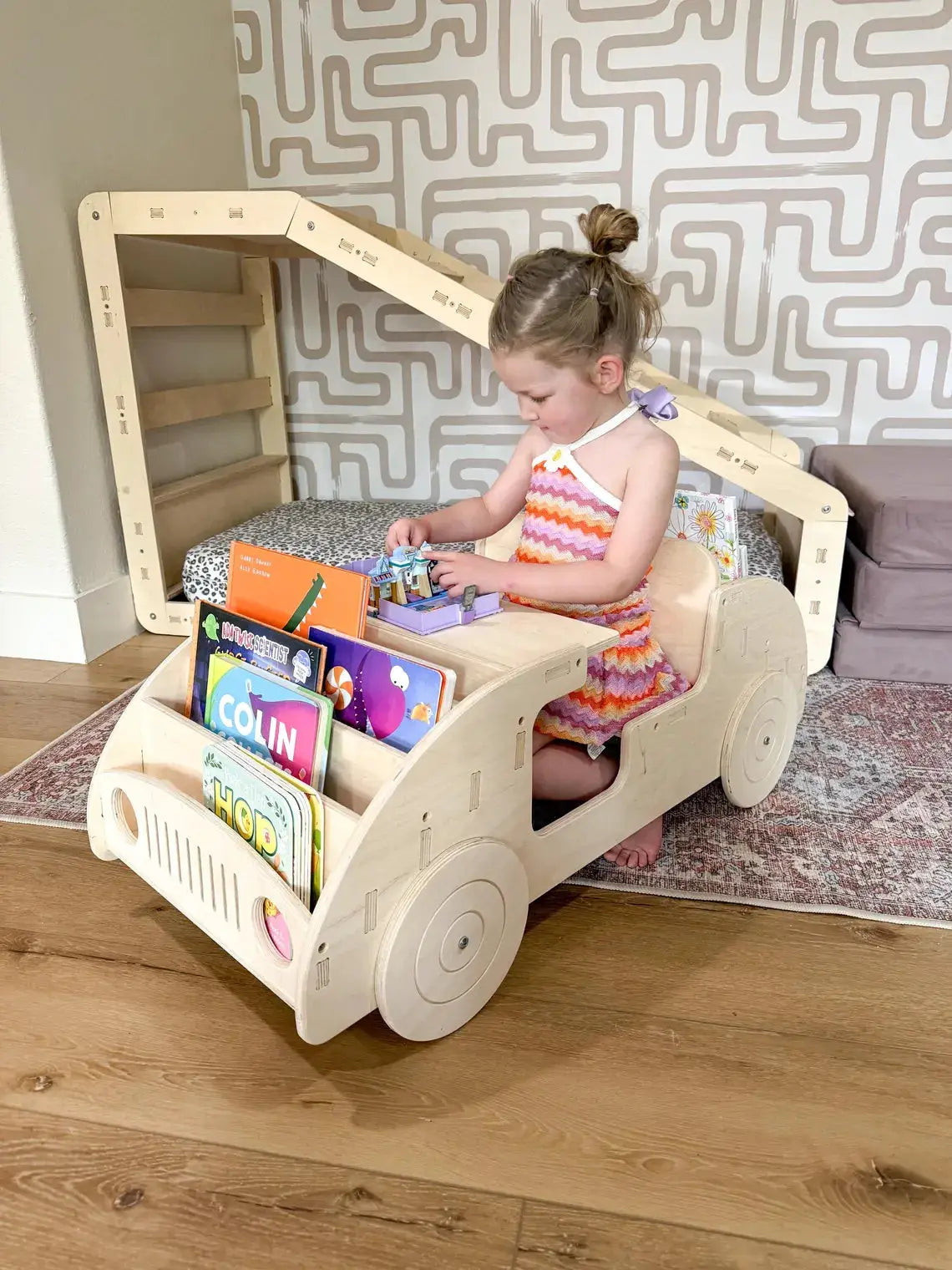 FELIX- Car Inspired Double Sided Bookshelf by Bush Acres