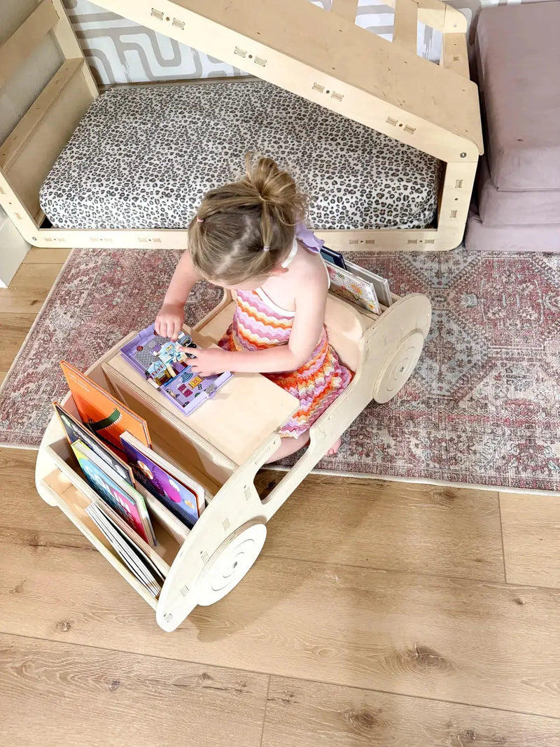 FELIX- Car Inspired Double Sided Bookshelf by Bush Acres