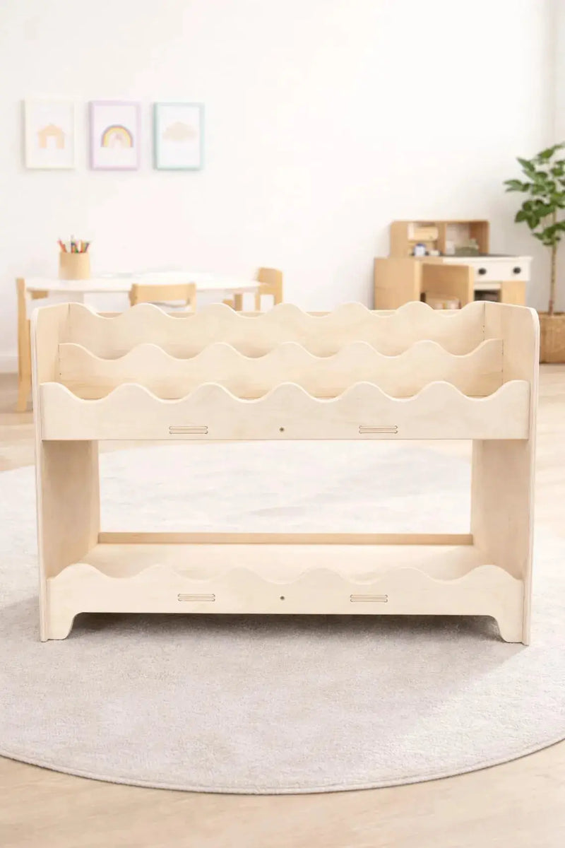 DARLA V2- Wave Design Bookshelf by Bush Acres