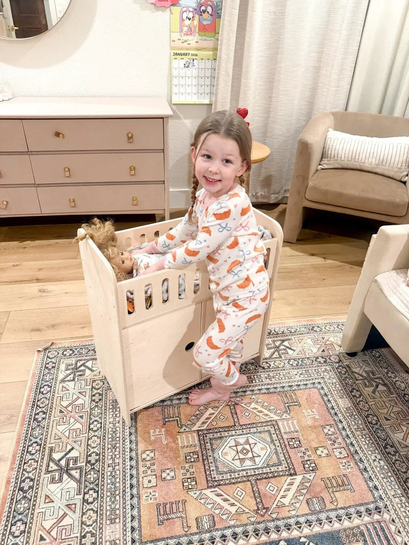 CLARA- Doll Crib with Storage by Bush Acres