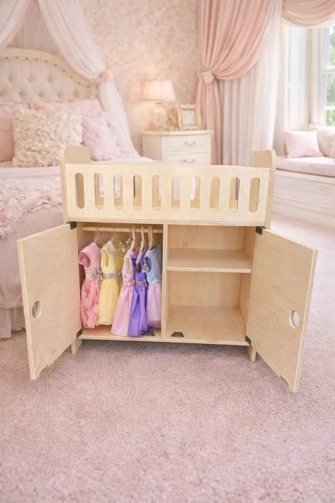 CLARA- Doll Crib with Storage by Bush Acres