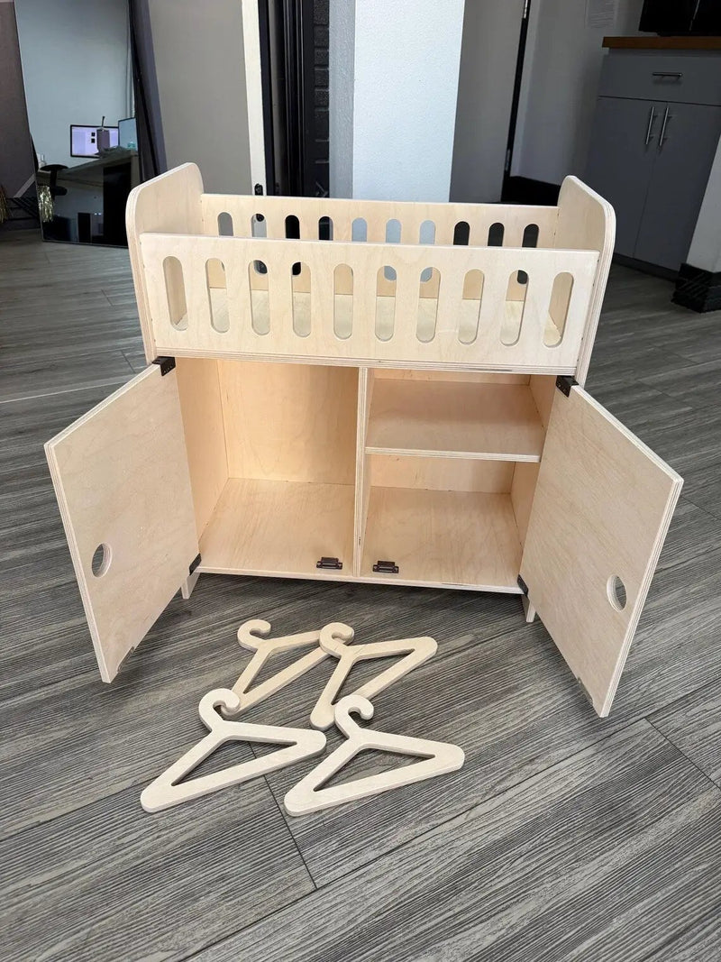 CLARA- Doll Crib with Storage by Bush Acres