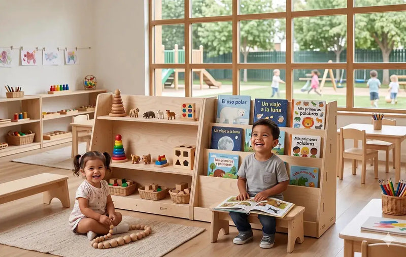 JENN- Montessori Front Facing Bookshelf by Bush Acres