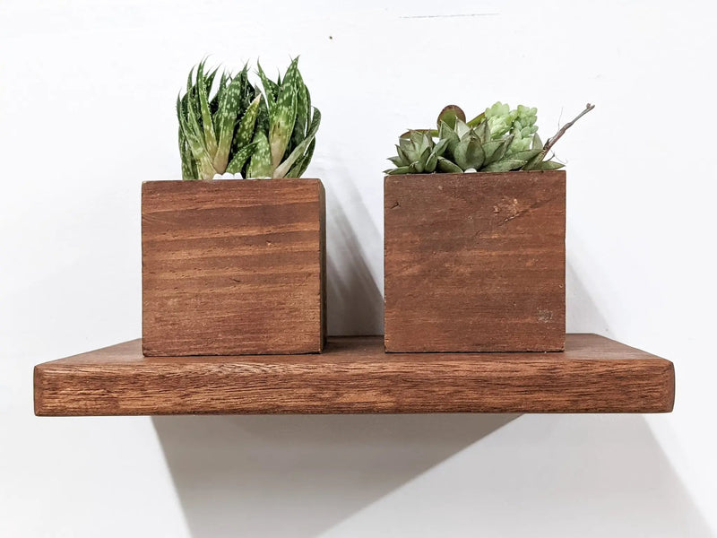Thin Oak Floating Shelf in 6" to 36" lengths by NookWoodworking