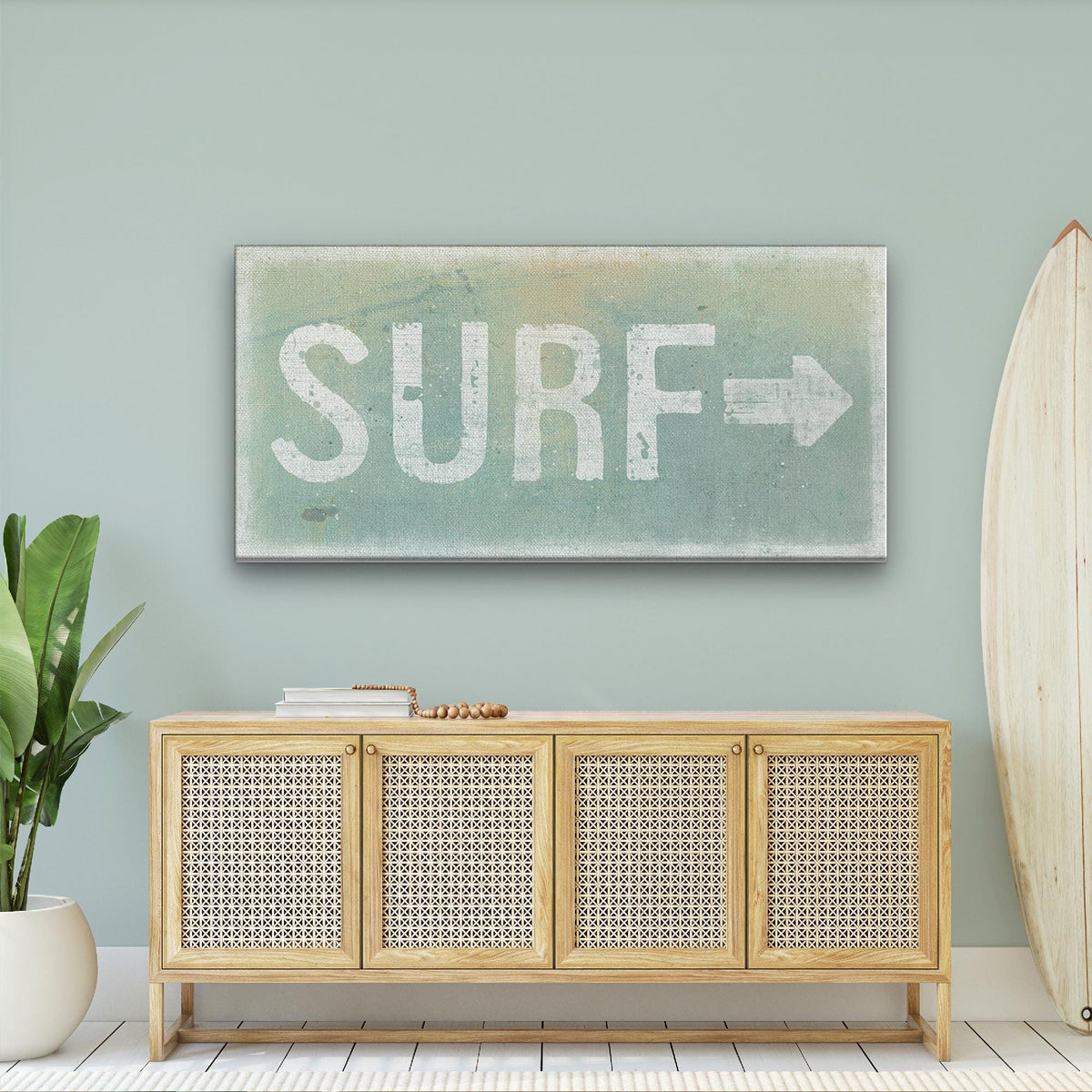Distressed Surf Sign - Surf Shack Canvas Sign, photo 10 of 10
