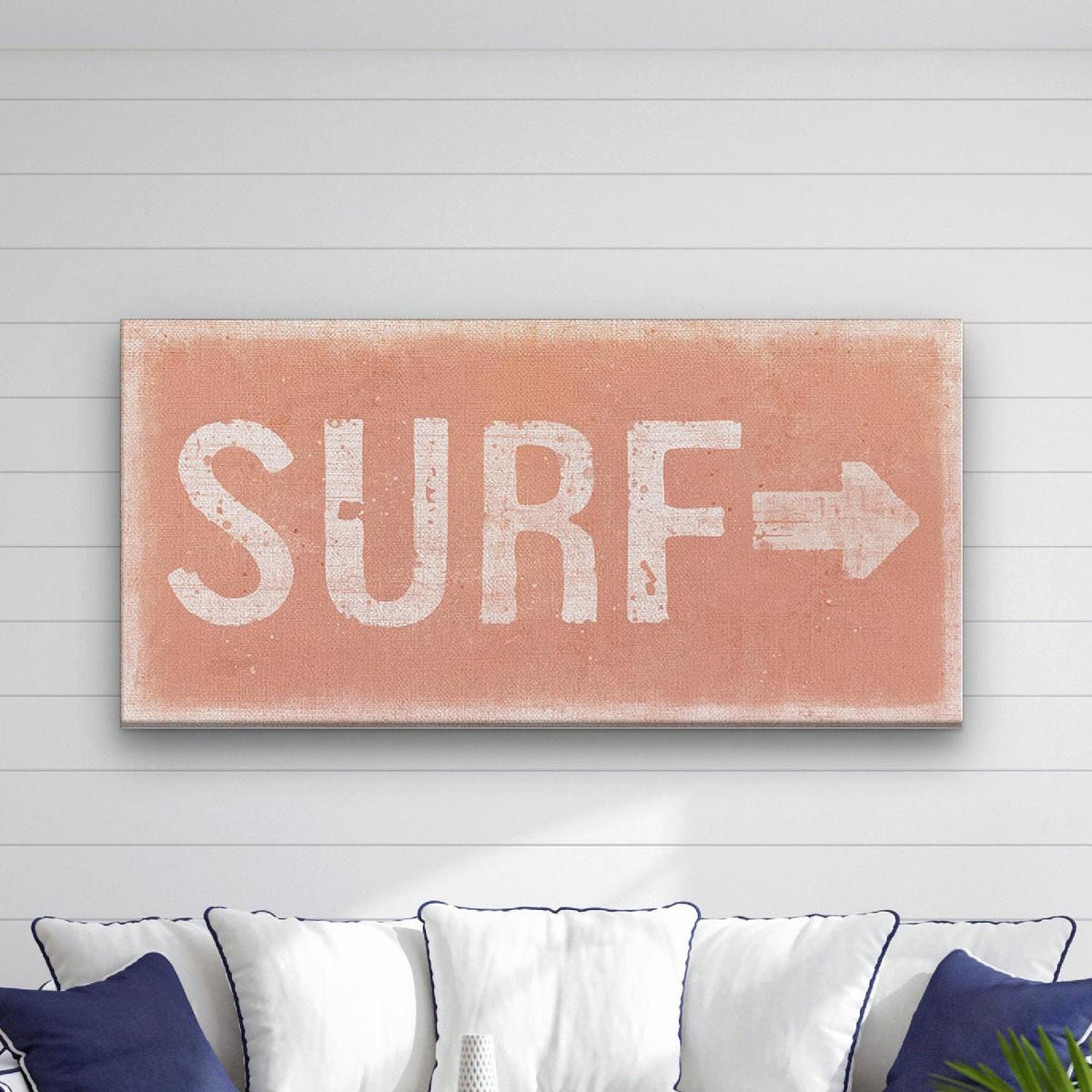 Distressed Surf Sign - Surf Shack Canvas Sign, photo 7 of 10