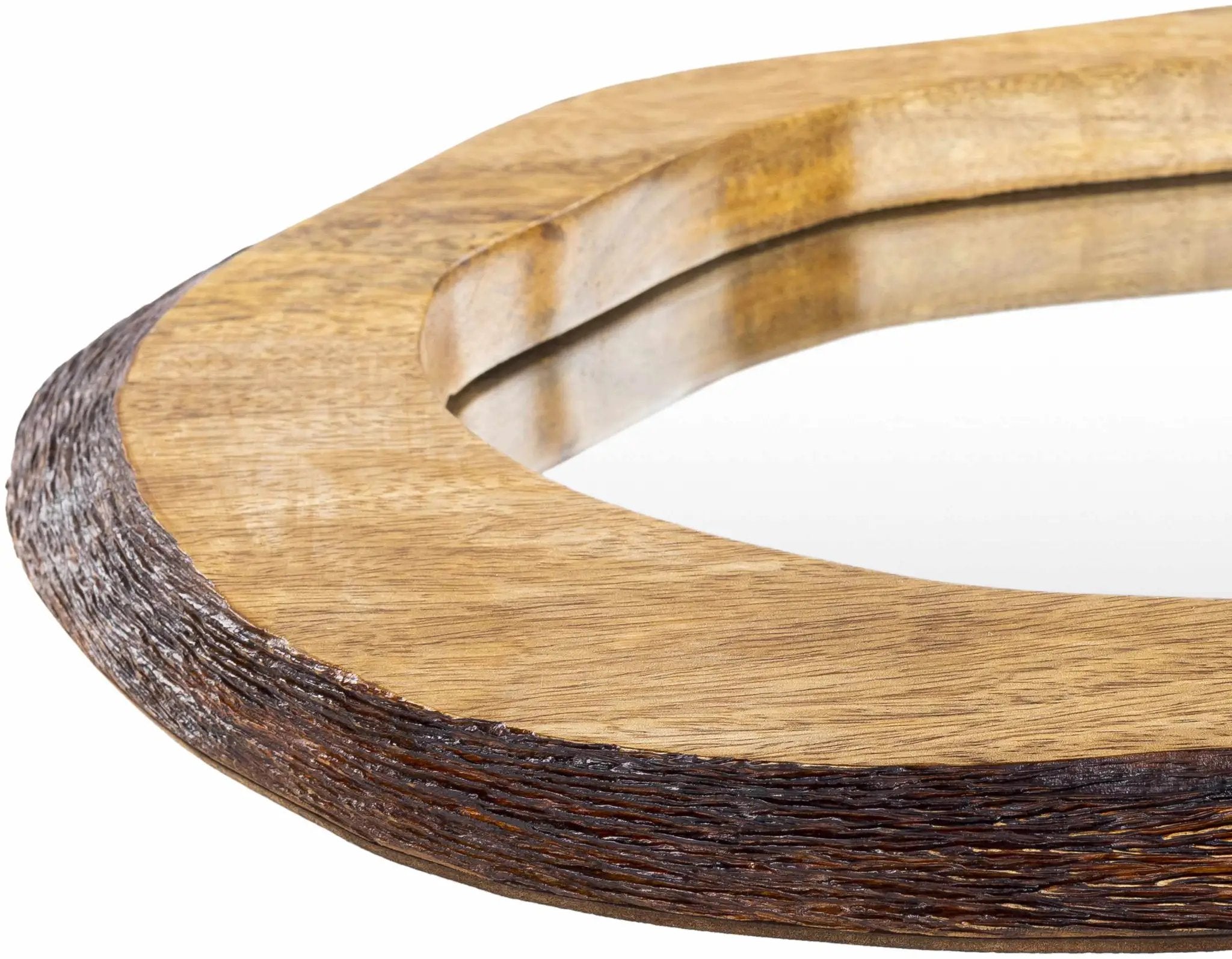 Ilaya Wood Mirror by Boutique Rugs