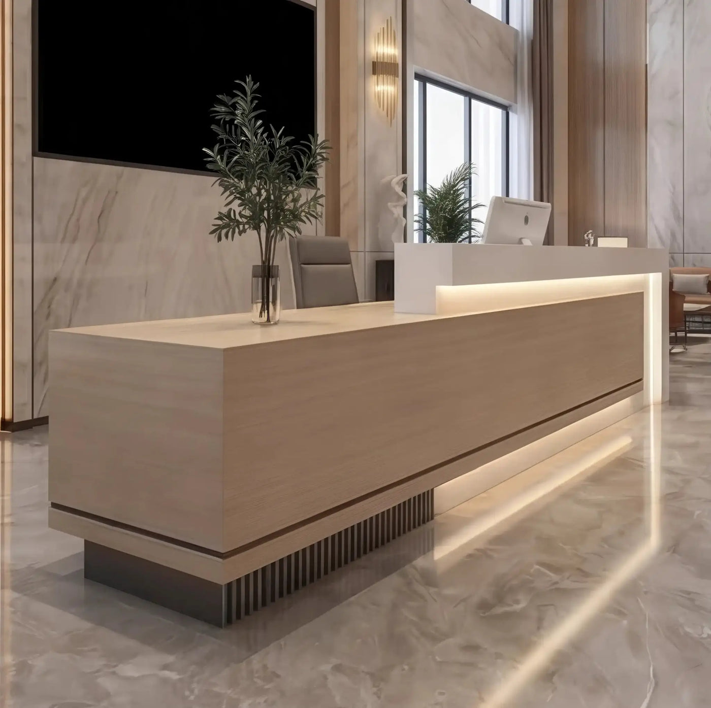 Elyra · Front Reception Desk by Arc Grove