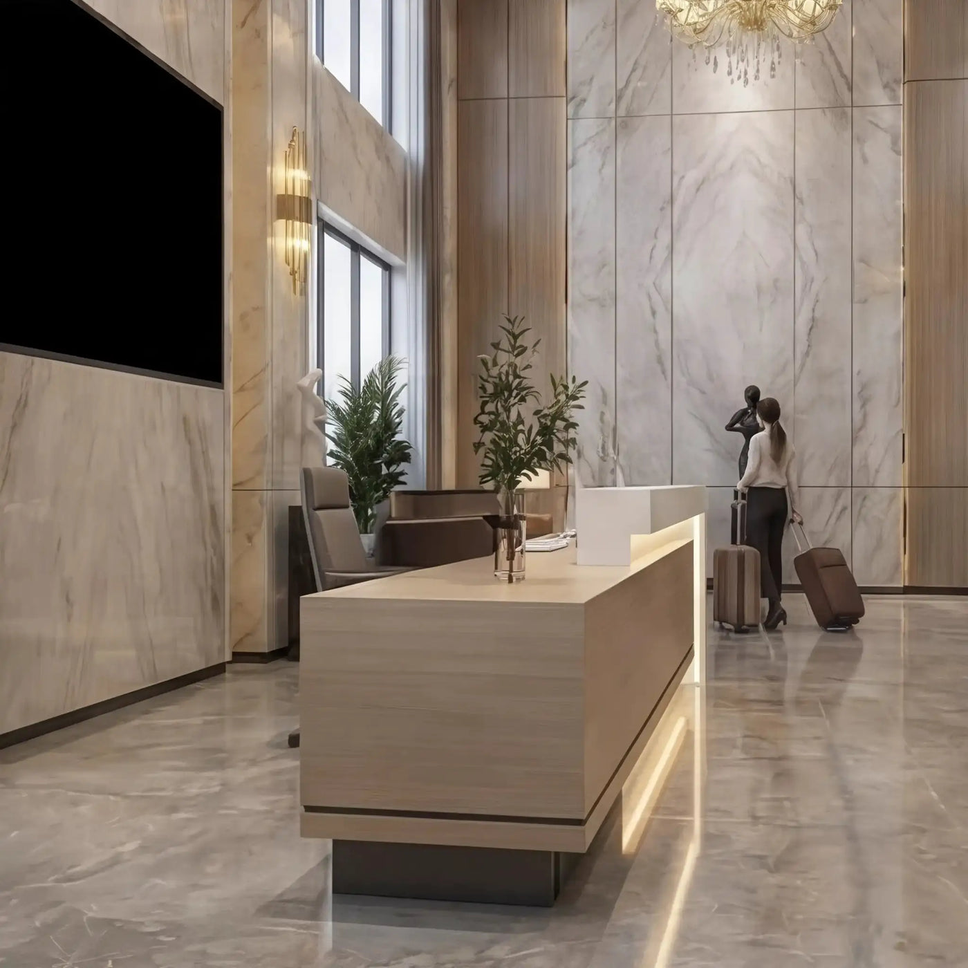 Elyra · Front Reception Desk by Arc Grove