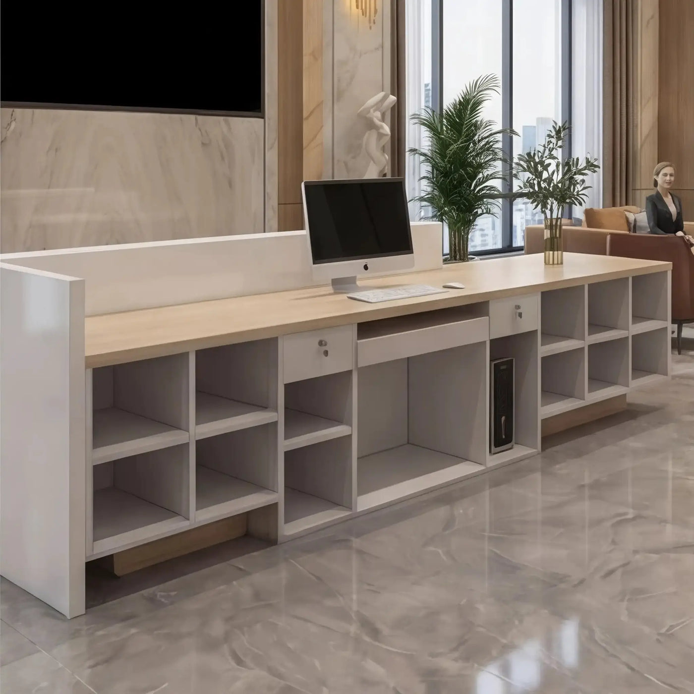 Elyra · Front Reception Desk by Arc Grove