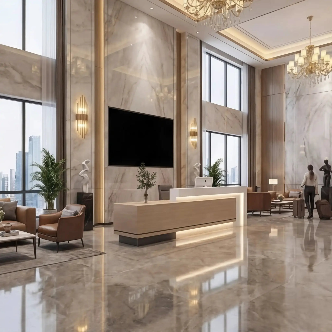 Elyra · Front Reception Desk by Arc Grove