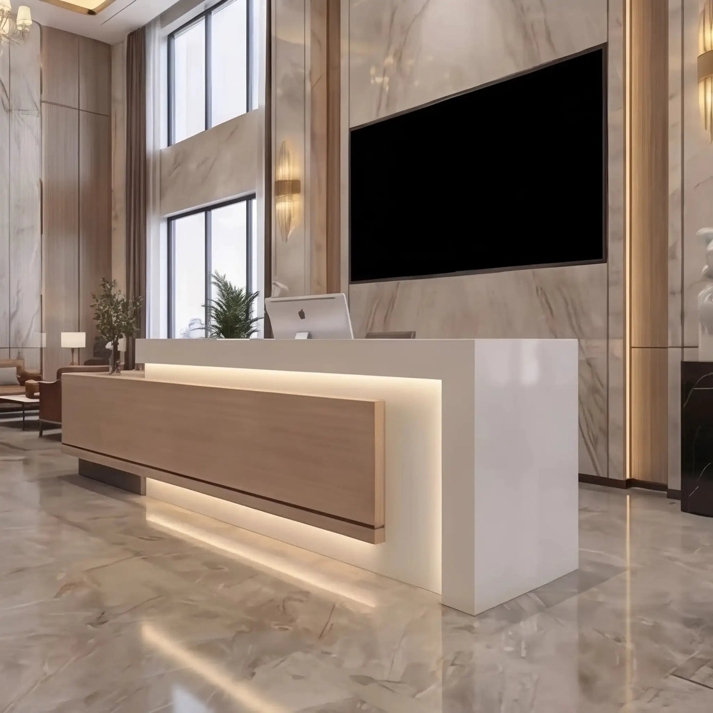 Elyra · Front Reception Desk by Arc Grove